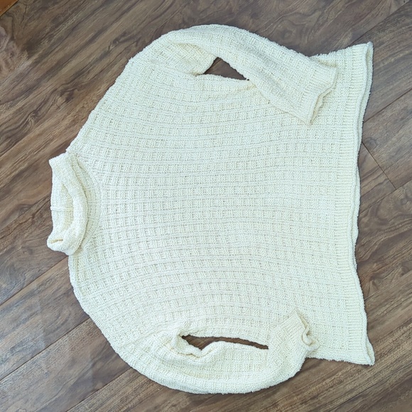 Eileen Fisher 100% Cotton Cream Sweater - Picture 8 of 13